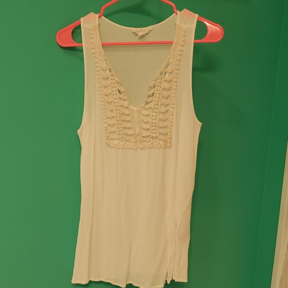 White tank top